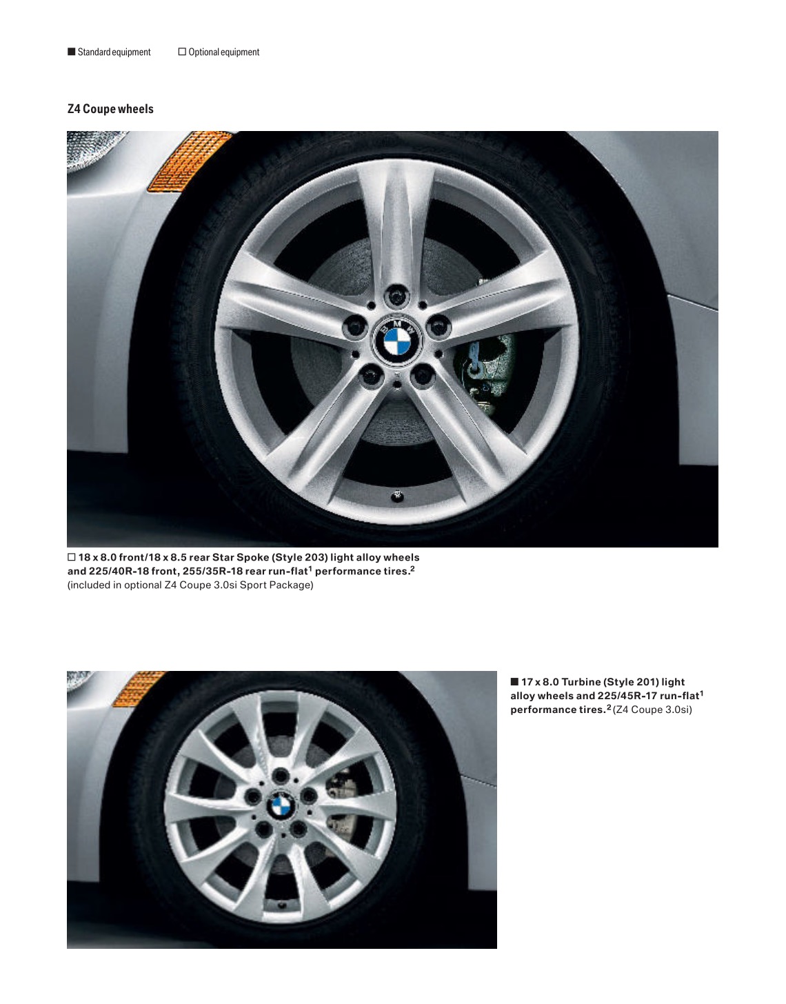 2008 BMW Z4 Brochure Page 7